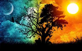 Crescent moon & sun ring (buy 1 get 1 free). Aesthetic Sun And Moon Wallpaper