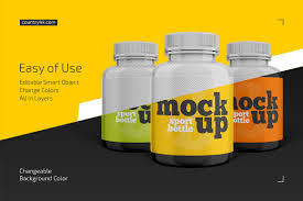 Download Sport Bottle Mockup Set In Packaging Mockups On Yellow Images Creative Store PSD Mockup Templates