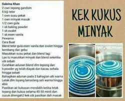 1 cawan gula pasir 1 cawan serbuk koko 1 cawan minyak masak 1 cawan susu cair 1/2 cawan susu pekat manis 1 1/4 cawan tepung gandum 1 sudu kecil baking powder 1 sudu kecil soda bikarbonat 3 biji telur. Aneka Resepi Kek Tanpa Oven Kukus Dan Bakar Wordless Wednesday Sayidahnapisahdotcom