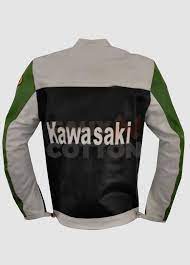 Lime Green Black And White Kawasaki Motorcycle Leather Jacket Leather Motorcycle Jacket Leather Bomber Jacket Leather Jacket