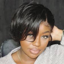 In this article, we are going to show you an extremely detailed guide on how to make a lace wig with a lace frontal hairpiece and human hair bundles, covering the tips on that's all the steps for making a lace front/closure wig by hand sewing or machine sewing. Short Pixie Wigs Brazilian Remy Straight Lace Frontal Wigs Jessie S Selection