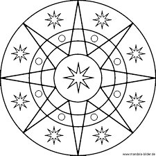 Mandala Sterne Kostenlose Stern Vorlage Zum Ausdrucken