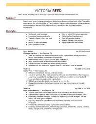 When to share server responsibilities. Best Server Resume Example Livecareer