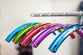 Hangers Made Out Of Bike Rims Upcycled Bike Recycled Bike Parts Bicycle Accessories