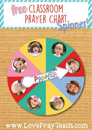 free classroom prayer chart spinner this is the perfect