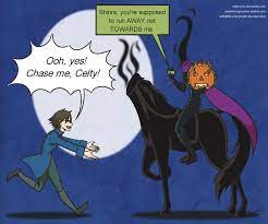 Celty And Shinra From Durarara Indulge In Some Sleepy Hollow Themed Cosplay At Halloween Durarara Sleepyhollow Dullahan Durarara Comic Book Cover Anime