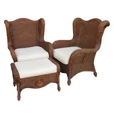 Shop rattan dining room chairs and other rattan seating from the world's best dealers at 1stdibs. Lot Art Pier 1 Imports Wicker Chairs And Ottoman