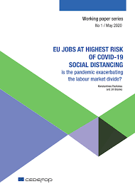Social distancing is individuals being. Eu Jobs At Highest Risk Of Covid 19 Social Distancing Cedefop