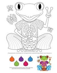 Amazon Com Hippie Animals Coloring Book Coloring Is Fun 9781497202085 Thaneeya Mcardle Books Frog Coloring Pages Coloring Books Love Coloring Pages