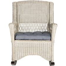 Vidaxl 2pcs kitchen dining chairs seat comfortable furniture natural rattan. Aria Rocking Chair Antique Grey Safavieh Target