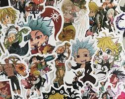 Meliodas the leader of the seven deadly sins and the sin of wrath with the symbol of the dragon dessin seven deadly sins. Seven Deadly Sins Anime Etsy