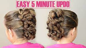 Easy 5 Minute Updo Girls Hairstyle Mohawk Bun Youtube Easy Hair Updos Dance Hairstyles Mohawk Hairstyles