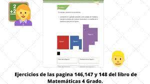 Explico brevemente cómo resolver esta lección sobre combinaciones sencillas utilizando multiplicaciones. Ejercicios De Las Paginas 146 147 Y 148 Del Libro De Matematicas De 4 Grado Youtube