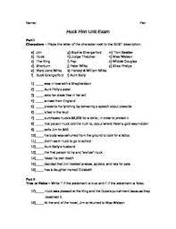 Porque en el pueblo piensan que huck y jim han matado a un hombre. Huckleberry Finn Unit Exam Huckleberry Finn Exam Adventures Of Huckleberry Finn