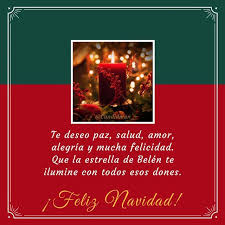Te Deseo Paz Salud Amor Alegria Y Mucha Felicidad Que La Estrella De Belen Te Ilumine Con Todos Esos Dones Feliz Navidad Holiday Navidad Movie Posters