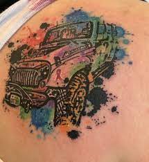 jeep tattoo my jeep storm in water colour jeep tattoo jeep tattoos jeep tattoo ideas