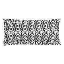 Black And White Geometric Lumbar Pillow East Urban Home Indoor Outdoor Geometric Lumbar Pillow Cover East Urban Home Ambesonne Black And White Throw Pillo Lumbar Pillow Cover Pillow Covers