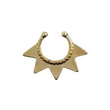 Oasis Plus Gold Star Non Piercing Clip On Septum Fake Nose Ring Stud Rings Body Jewelry Check Out This Fake Nose Rings Nose Ring Stud Body Piercing Jewelry