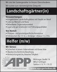 Check spelling or type a new query. Aktuelle Stellenangebote App Gartenbau