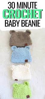 Cutest Crochet Baby Hat In Just 30 Minutes Crochet Dreamz Crochet Baby Hats Crochet Baby Hat Patterns Crochet Baby Hats Free Pattern