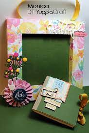Cornice In Carta Con Album Paper Frame Cornice Leparoline Minialbum Scrapbooking Cornici Di Carta Cornici Mini Album