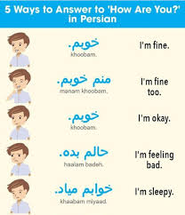 Answers To How Are You Or In Persian Chetori Persian Language Learn Persian Learn Arabic Language