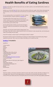 Sardines By Cody Bosh Via Slideshare Sardines Health One Fish