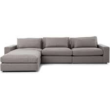 Cornerstone Modern Classic Grey Fabric Sectional Sofa 131x92 6 345 Bam Liked On Polyvore Featuring Home Furnitu Sectional Sofa Sofa Fabric Sectional Sofas