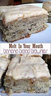 Melt In Your Mouth Banana Bread Brownies Banana Bread Brownies Banana Recipes Desserts
