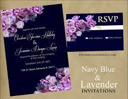 Navy Blue And Lavender Wedding Invitations Purple And Blue Wedding Invitations Ebay Lavender Wedding Invitations Lavender Wedding Blue Wedding Decorations