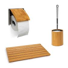 3 Tlg Badzubehor Set Bambus Bad Einrichten Bambus Badezimmer