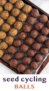 Seed Cycling Energy Balls Recipe Seed Cycling Food Snack Craving