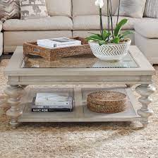 I always wish that people posted pictures in the reviews, so i promised plus, what could be better than easily reaching for your cup of coffee or glass of wine? Barclay Butera Malibu Coffee Table Wayfair