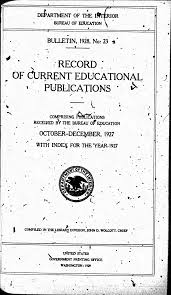 RECORD OF CURRENT EDUCATIONAL