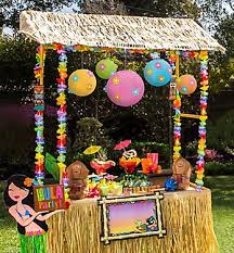Tiki Hut Decorating Kit Party City Luau Theme Party Luau Decorations Hawaii Themed Party