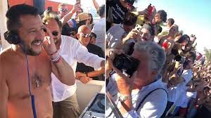 Select from premium matteo salvini of the highest quality. Dj Salvini Shirtless Italian Pol Lives It Up At Beach Party Rocks Out To National Anthem Video Rt World News