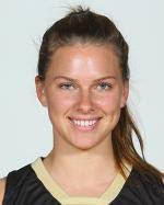 GIGI Gamble post game after hitting 2 treys and scoring all of her 10  points in OT….