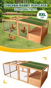 Check spelling or type a new query. Petscene Xxl Walk In Chicken Coop Cage Rabbit Hutch Ferret Poultry Enclosure With Spacious Run