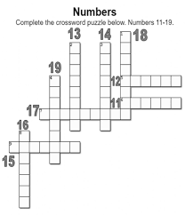 We did not find results for: Numbers Crosswords 11 19 Worksheet