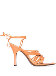 Atp Atelier Manaccora 85mm Lace Up Sandals In Orange Modesens