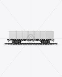 Download Railroad Gondola Car Mockup In Object Mockups On Yellow Images Object Mockups