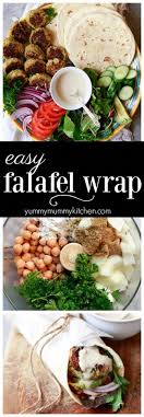 Easy Falafel Wrap Recipe With Tahini Sauce Recipe Falafel Wrap Tahini Recipe Wrap Recipes
