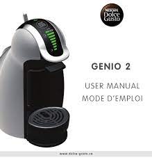 It isn't your standard coffee machine, especially if you're making the move from one of the more basic pod finding the best dolce gusto machine for you. Nescafe Dolce Gusto Genio 2 User Manual Pdf Download Manualslib