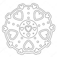 Disegni Di Cuori Facili Disegni Da Colorare Mandala Di Cuore