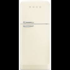 retro style top mount fridge cream