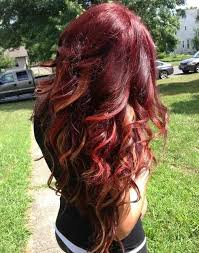 Burgundy (dark red, red wine color) is actively used for hair dyeing in brunettes. Deep Red With Cherry Blonde Peek A Boo Highlights Love It Maybe I M Crazy For Wanting This Hair Styles Fall Hair Black Cherry Hair