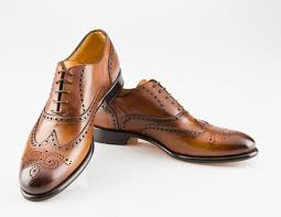 Handmade Men S Light Brown Color Leather Shoes Wing Tip Brogue Dress Formal Lace Up Shoes Shoes Det Leather Shoes Men Brown Leather Shoes Dress Shoes Men