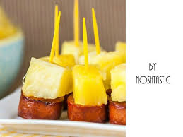 Pineapple And Sausage Appetizer For Baby Shower Food Ideas Baby Shower Finger Foods Food Baby Shower Food
