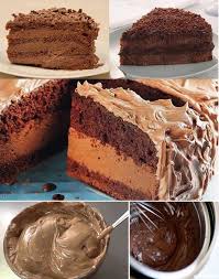 Calda De Chocolate Para Bolo Com Creme De Leite Recheio De Mousse De Chocolate Simples Ingredientes 1 Lata De Leite Condensado 1 Medida Da Lata De Chantilly Liquido Use A Lata De Food Food Receipt Desserts