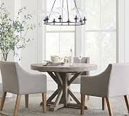 Choose the right shape for your environment: Seats 4 6 Dining Tables Pottery Barn
